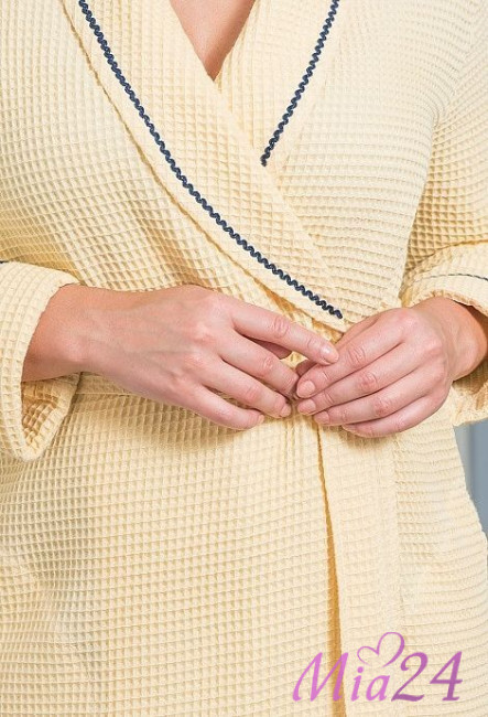 817 Халат женский "Cleo" желтый