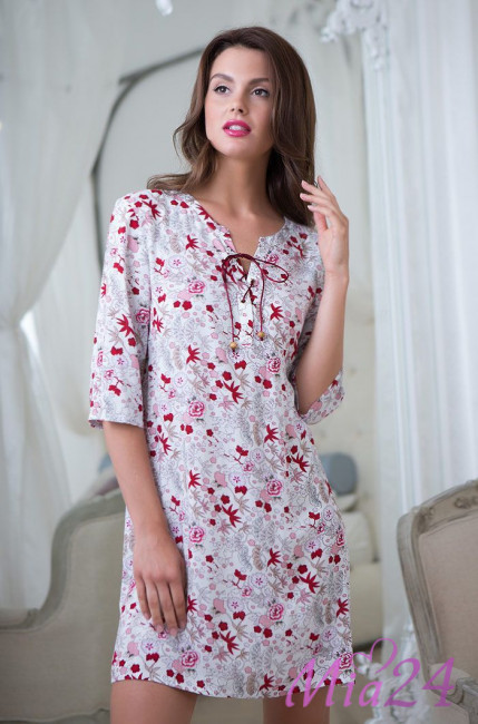 Туника женская из вискозы Mia-Mia "Daniella" 16204 розовый Туника женская из вискозы Mia-Mia "Daniella" 16204 розовый