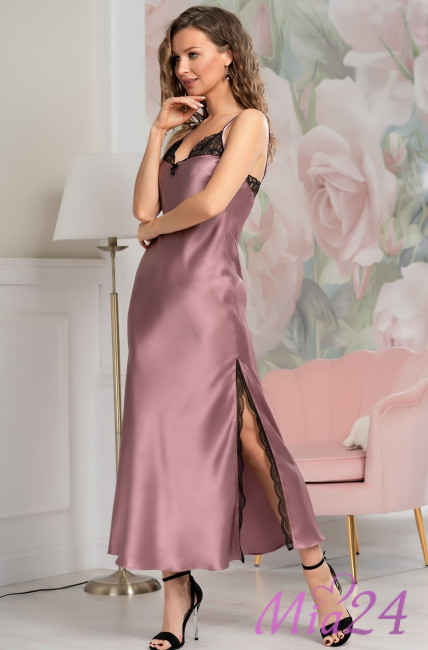 Сорочка длинная шелковая Mia-Amore "Olivia" 3648 античная роза Сорочка длинная шелковая Mia-Amore "Olivia" 3648 античная роза