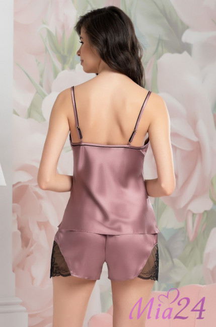 Пижама шелковая Mia-Amore "Olivia" 3642 античная роза