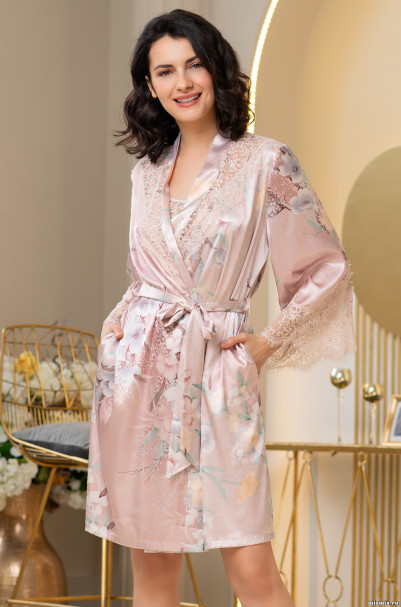 Халат шелковый Mia-Amore "Milinda" 3723