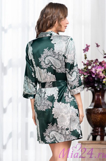 Халат шелковый на пуговицах Mia-Amore "Agata" 3707 Халат шелковый на пуговицах Mia-Amore "Agata" 3707