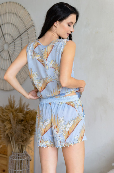 Комплект с шортами из вискозы Mia-Amore "Palm beach" 1982
