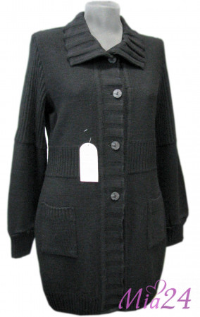 Жакет вязаный на пуговицах 1534 белый Жакет вязаный на пуговицах 1534 белый