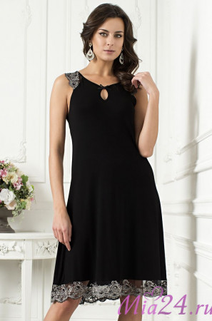 Сорочка женская из модала Mia-Amore Nuar 6244 черный