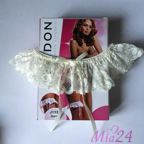 Кружевная подвязка Jolidon "Linia Lace" 1333 белый