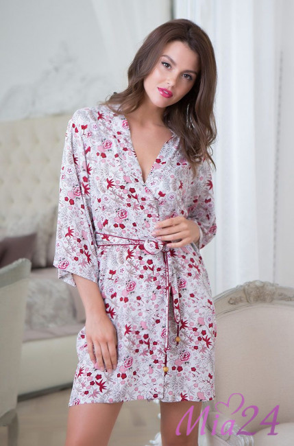 Халат женский из вискозы Mia-Mia "Daniella" 16203 розовый Халат женский из вискозы Mia-Mia "Daniella" 16203 розовый