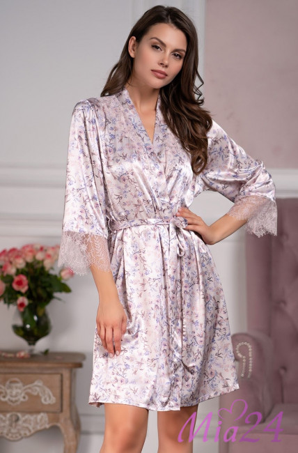 Халат шелковый Mia-Amore "Vladlena" 3593