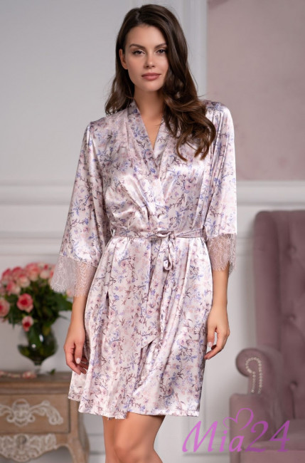 Халат шелковый Mia-Amore "Vladlena" 3593