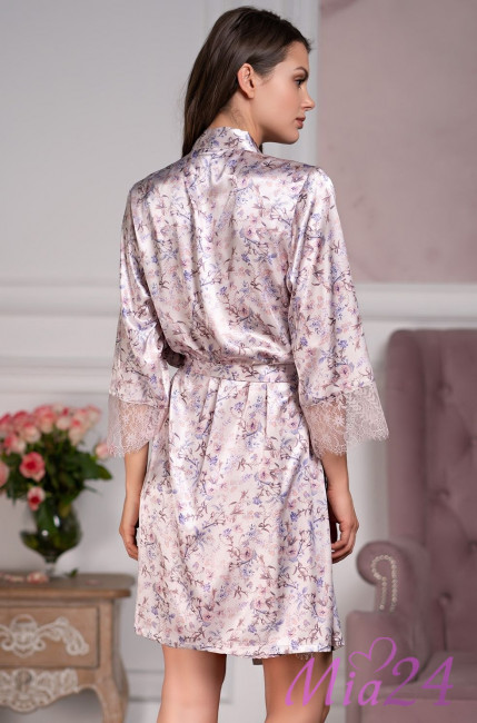 Халат шелковый Mia-Amore "Vladlena" 3593