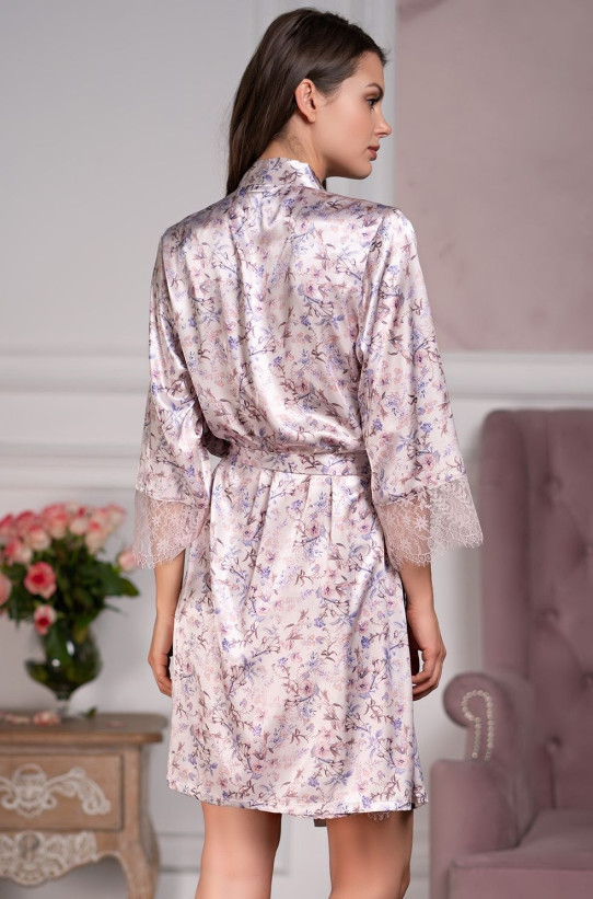 Халат шелковый Mia-Amore "Vladlena" 3593