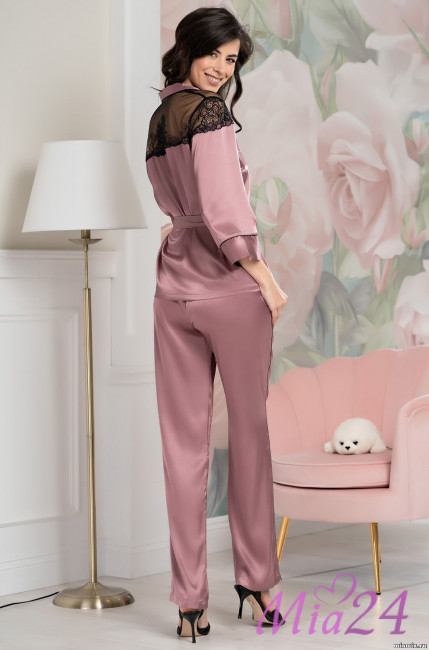 Комплект домашний шелковый Mia-Amore "Olivia" 3646 античная роза Комплект домашний шелковый Mia-Amore "Olivia" 3646 античная роза