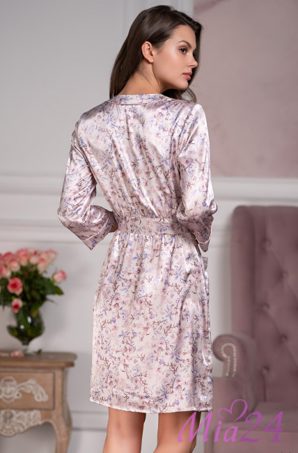 Халат на пуговицах шелковый Mia-Amore "Vladlena" 3597 Халат на пуговицах шелковый Mia-Amore "Vladlena" 3597