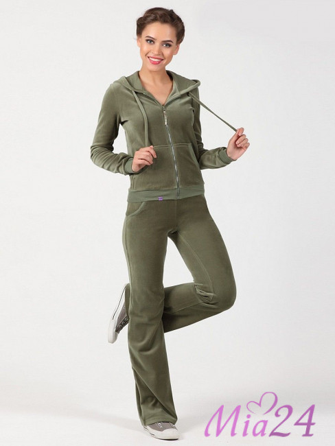 1501 Костюм из велюра Barocco оливковый 1501 Костюм из велюра Barocco оливковый