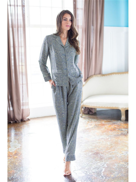 Комплект женский домашний Mia-Mia "Olivia" 17426 голубой