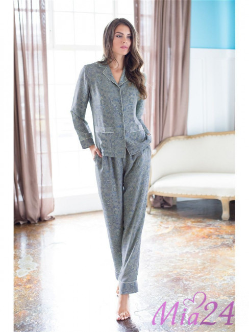 Комплект женский домашний Mia-Mia "Olivia" 17426 голубой Комплект женский домашний Mia-Mia "Olivia" 17426 голубой