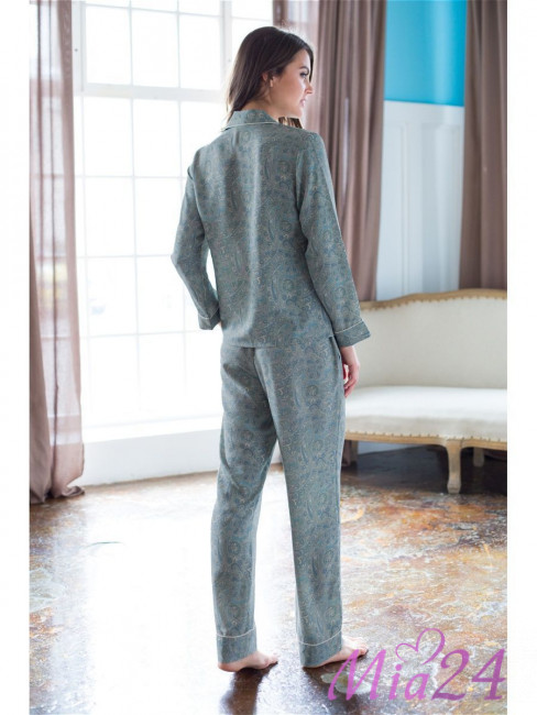Комплект женский домашний Mia-Mia "Olivia" 17426 голубой Комплект женский домашний Mia-Mia "Olivia" 17426 голубой