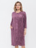 Халат женский на пуговицах "Cleo" 1213 сливовый  Халат женский на пуговицах "Cleo" 1213 сливовый