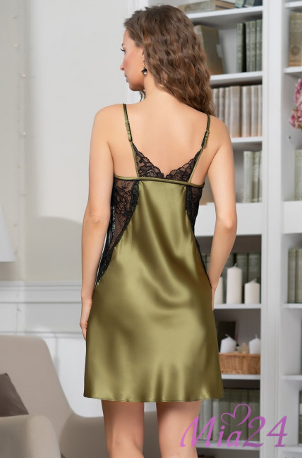 Сорочка шелковая Mia-Amore "Olivia" 3640 зеленый