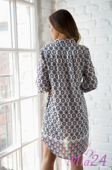 Туника домашняя женская из вискозы Mia-Mia "Ariana" 16336 белый Туника домашняя женская из вискозы Mia-Mia "Ariana" 16336 белый