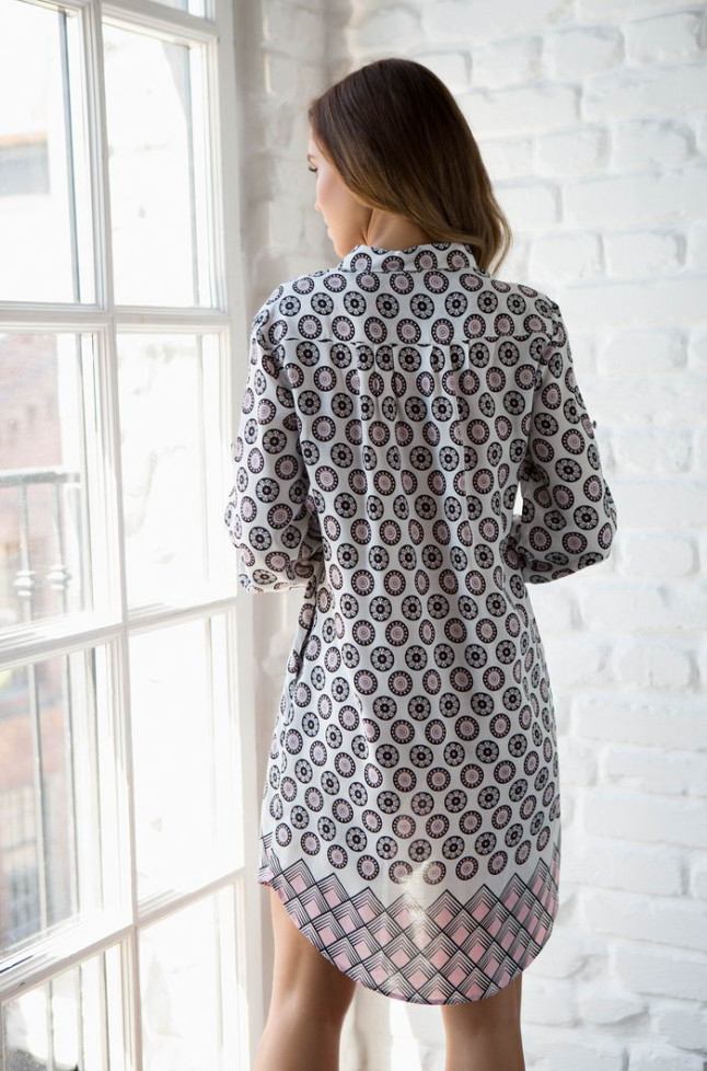 Туника домашняя женская из вискозы Mia-Mia "Ariana" 16336 белый