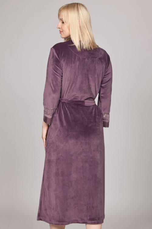 Халат велюровый женский Весталия 3774 инжир