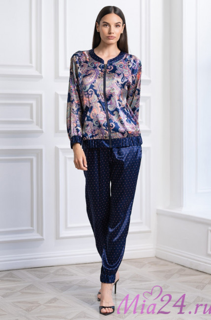 Комплект домашней одежды шелковый Mia-Amore "Ettro" 3524