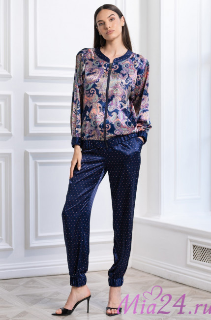 Комплект домашней одежды шелковый Mia-Amore "Ettro" 3524