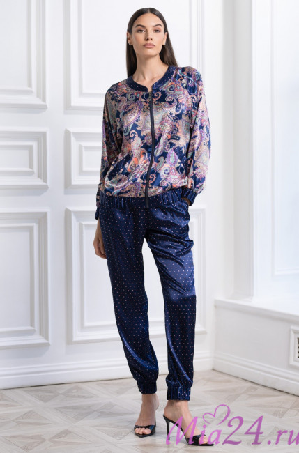 Комплект домашней одежды шелковый Mia-Amore "Ettro" 3524