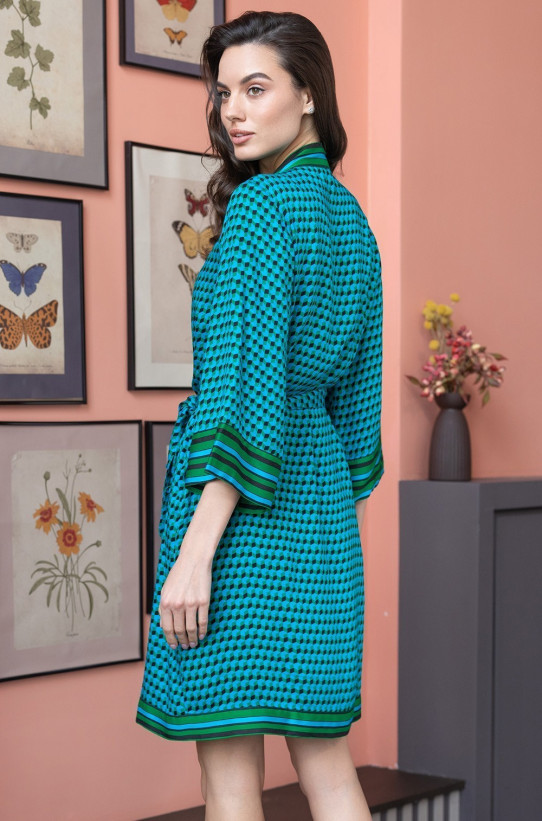 Халат короткий женский из вискозы с шелком Mia-Amore "Kaili" 5033