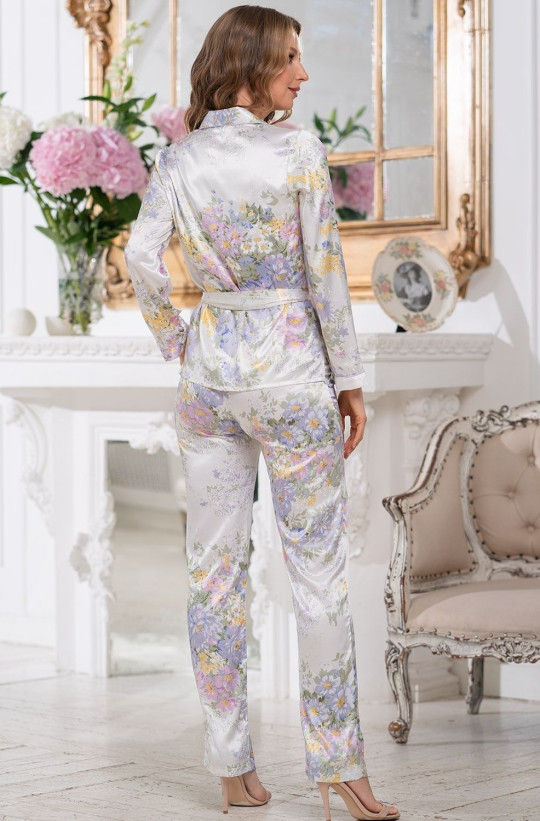 Комплект женский Lilianna 3258 'Mia-Amore' - жакет и брюки, шелковый 