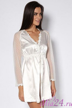 Пеньюар женский Mia-Mia "Sevilla" 17033 белый