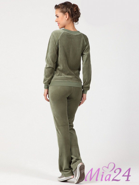 1502 Костюм из велюра Barocco оливковый 1502 Костюм из велюра Barocco оливковый