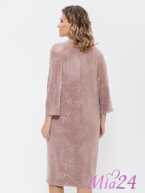 1213 Халат женский "Cleo" коричневый 1213 Халат женский "Cleo" коричневый