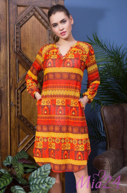 Туника пляжная женская Mia-Mia "Adelin" 19218 оранжевый