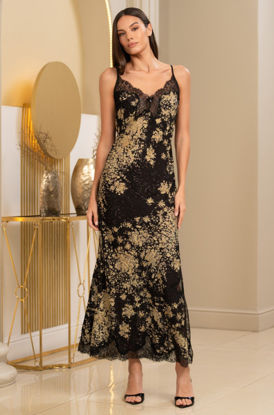 Сорочка длинная женская шелковая Mia-Amore "Versalle" 4394