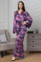 Комплект женский домашний рубашка+брюки из смесового шелка Mia-Amore "Kameya" 4418