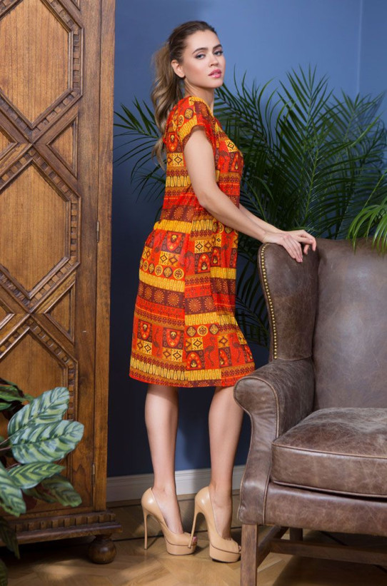 Туника пляжная женская Mia-Mia "Adelin" 19216 оранжевый