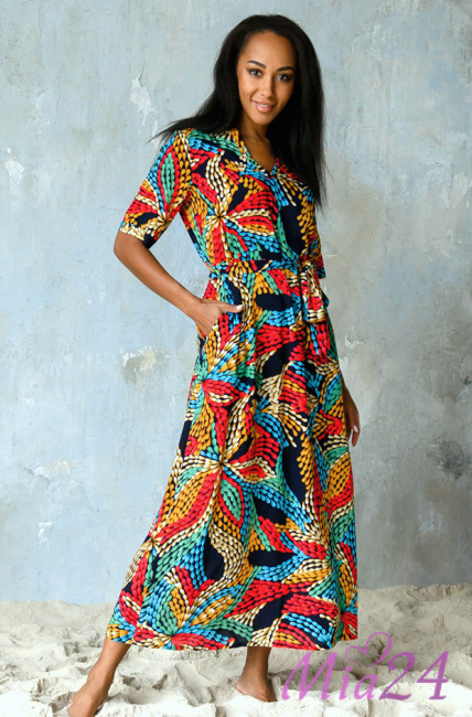 Платье домашнее женское из вискозы Mia-Mia "Dominica" 16447 Платье домашнее женское из вискозы Mia-Mia "Dominica" 16447