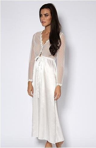 Пеньюар длинный женский Mia-Mia "Sevilla" 17037 белый