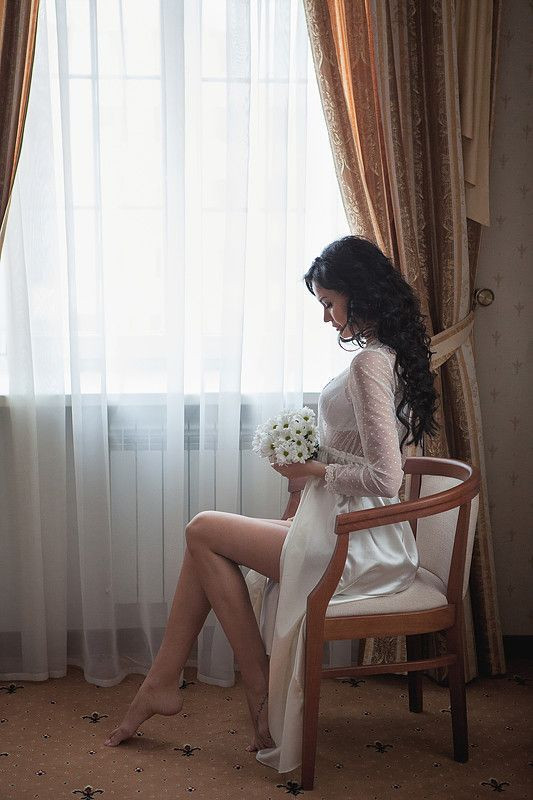 Пеньюар длинный женский Mia-Mia "Sevilla" 17037 белый