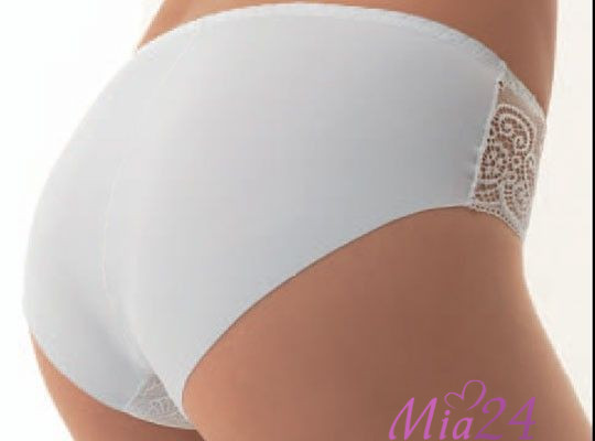 Кружевные трусы-слип Lormar Profilo белый