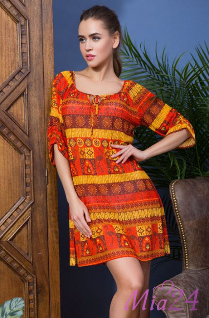 Туника пляжная женская Mia-Mia "Adelin" 19215 оранжевый