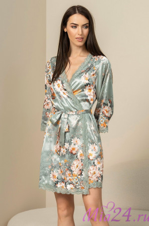 Халат женский шелковый Mia-Amore "Azalia" 4413