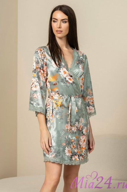 Халат женский шелковый Mia-Amore "Azalia" 4413 Халат женский шелковый Mia-Amore "Azalia" 4413