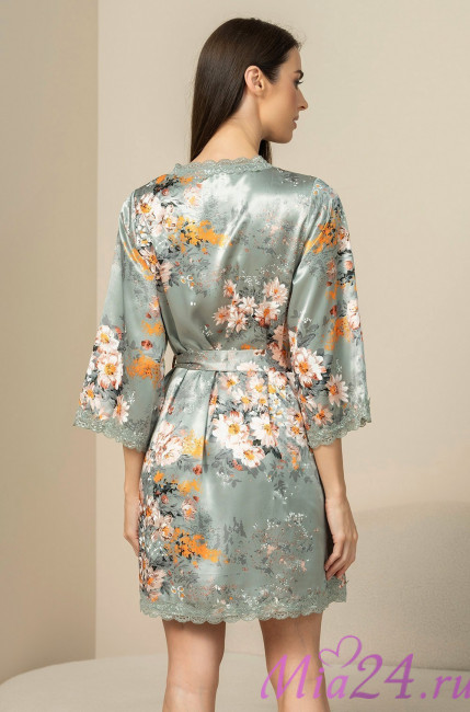 Халат женский шелковый Mia-Amore "Azalia" 4413 Халат женский шелковый Mia-Amore "Azalia" 4413