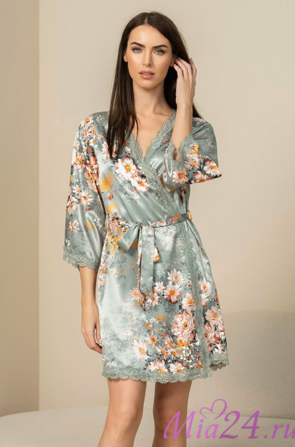 Халат женский шелковый Mia-Amore "Azalia" 4413 Халат женский шелковый Mia-Amore "Azalia" 4413