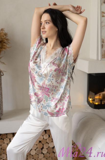 Комплект домашний женский Mia-Amore "Sophia" 5936 молочный