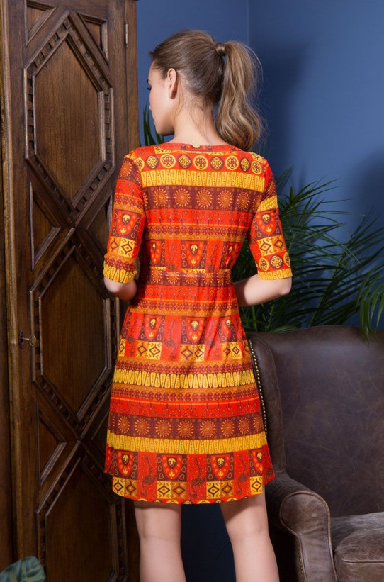 Платье пляжное женское Mia-Mia "Adelin" 19213 оранжевый