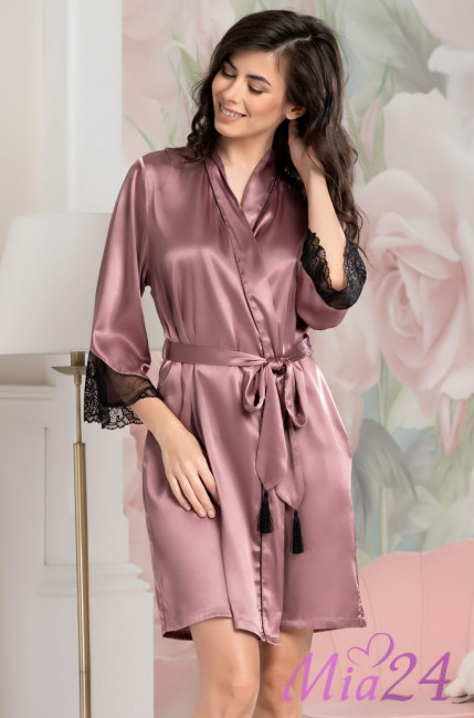 Халат шелковый Mia-Amore "Olivia" 3643 античная роза Халат шелковый Mia-Amore "Olivia" 3643 античная роза